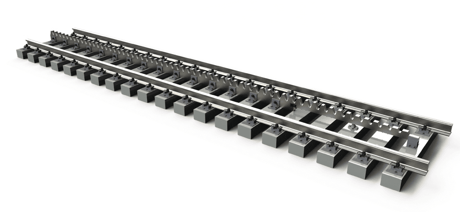 Rack rail lead-in device